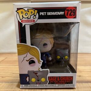 Funko Pop Pet Sematary Figure with Yellow and Gray